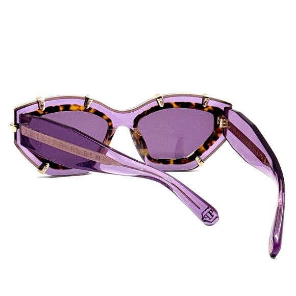 NEW!!! PHILIPP PLEIN Sunglasses Plein Supreme Star SPP099V Col.06PF, Authentic - Picture 10 of 11